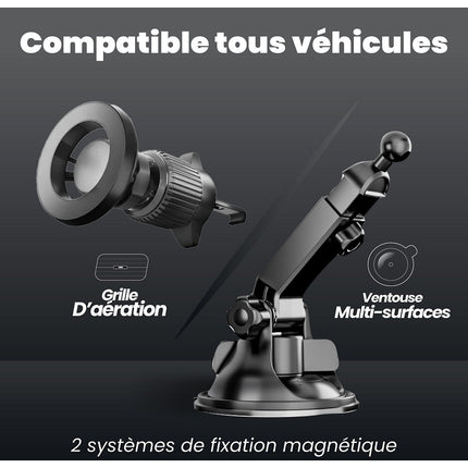 Fixation TNB Ecran sans fil CarPlay & Android Noir
