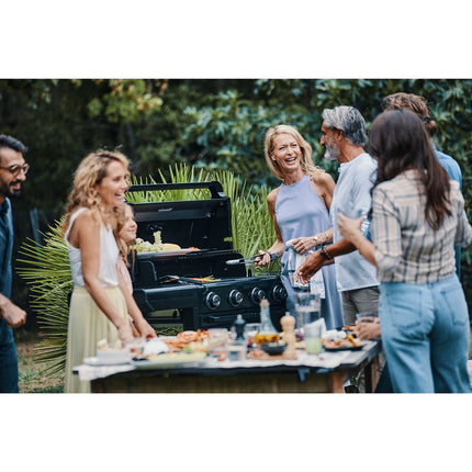 Barbecue gaz CAMPINGAZ Onyx 4S noir 4 brûleurs sur chariot, 72x46 cm