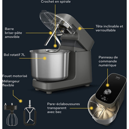 Robot pâtissier OONI Halo Pro , 7 L, 58 vitesses, transmission directe