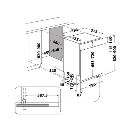 Lave vaisselle encastrable WHIRLPOOL WD0BD851AX 6èmeSens