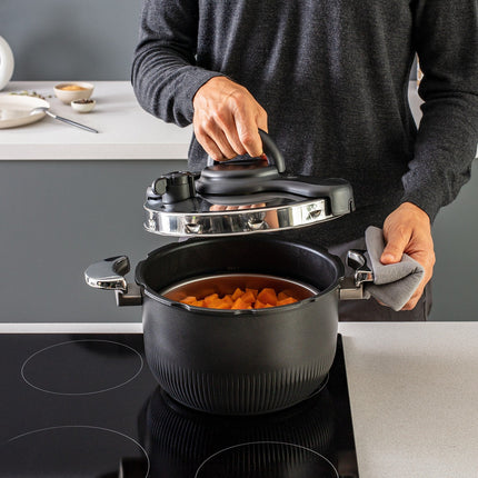 Autocuiseur SEB cocotte 3 en 1 TEMPO 6L noir
