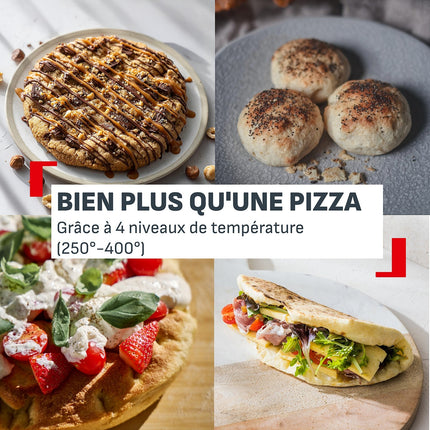 Four à pizza électrique TEFAL Pronto JM600TE0 pizza 30 cm préchauffage 15 min, jusqu'à 400°C