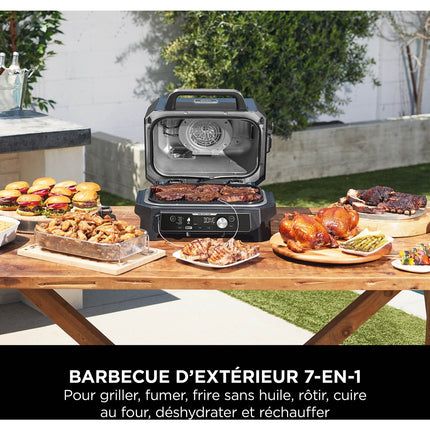 Barbecue électrique NINJA OG901EU Woodfire pro connect à poser, 44.5x26.5 cm