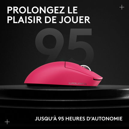 Souris Gamer Sans Fil LOGITECH Pro X superlight 2 compact Magenta