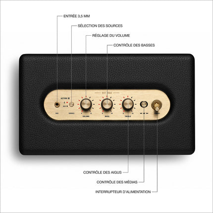 Enceinte résidentielle MARSHALL Acton III Noir