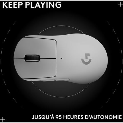 Souris Gamer Sans Fil LOGITECH PRO X SUPERLIGHT 2 DEX LIGHTSPEED