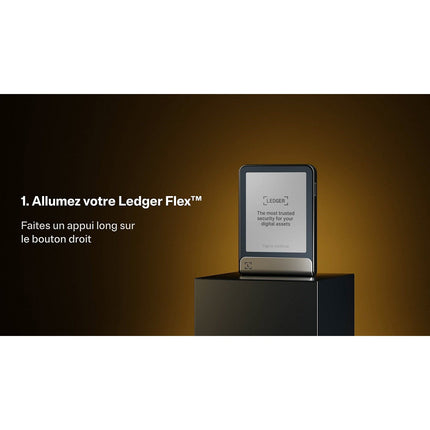 Crypto wallet LEDGER Flex Recovery key Neptune Blue