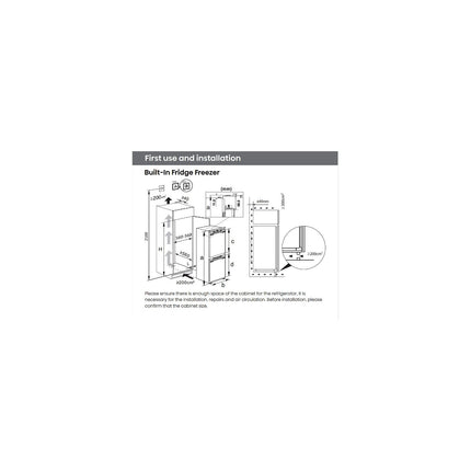 Réfrigérateur combiné encastrable HISENSE RB3B250SAWC