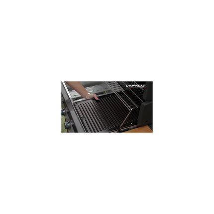 Barbecue gaz CAMPINGAZ 4 Séries Classic LXS inox noir 4 brûleurs sur chariot, 78x45 cm