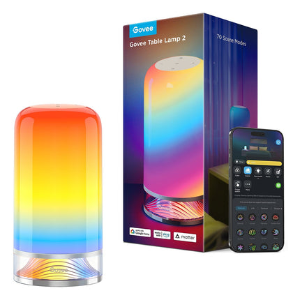 Lampe connectée GOVEE Lampe de table LED RGBICWW