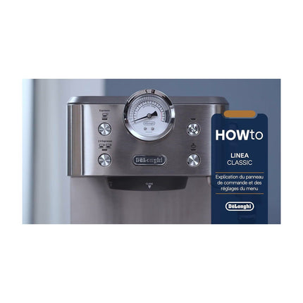 Machine à expresso DELONGHI Linea Classic EM450.M Argent