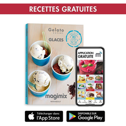 Turbine à glace MAGIMIX 11680 GELATO EXPERT