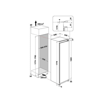 Congélateur encastrable WHIRLPOOL WHSD18F053C1FR