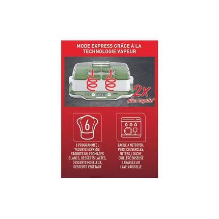 Yaourtière et fromagère SEB YG661310 MultiDelices Express & Végétal