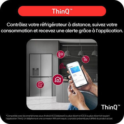 Réfrigérateur multi portes LG GMG860EPBE
