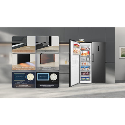 Congélateur armoire TCL FC329FXD2