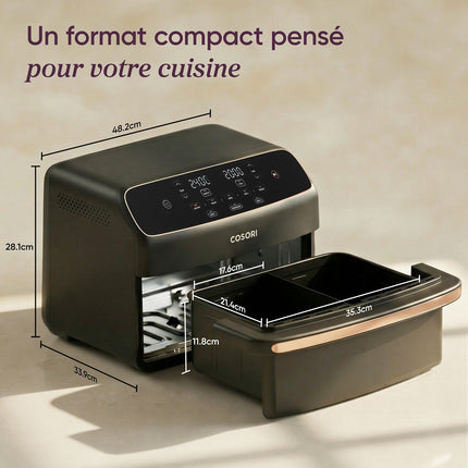 Friteuse sans huile COSORI Dual Blaze Twinfry Compact 8.6-L KAAPAFC
