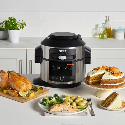 Multicuiseur NINJA Foodi OL550EU gris/noir 6 L, 11 modes de cuisson dont air fryer Reconditionné