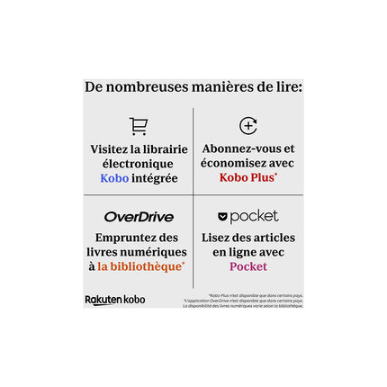 Liseuse eBook KOBO Clara Colour Noire