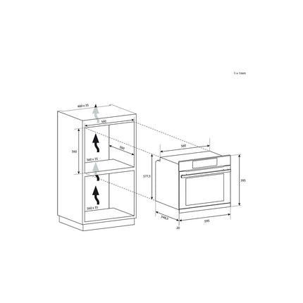 Four encastrable ROSIERES FC3O5871PN