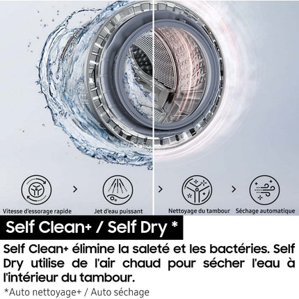 Lave linge séchant hublot SAMSUNG WD18DB8995BZT2 Bespoke AI Combo