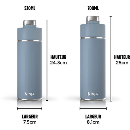 Bouteille isotherme NINJA Thirsti 530ml Travel Bottle Black