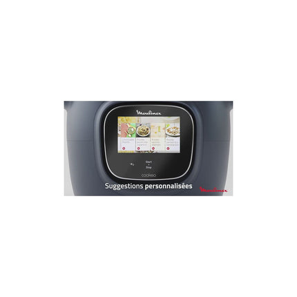 Cookeo MOULINEX CE943410 bleu touch wifi pro balance integrée 6 L, 13 modes de cuisson, 250 recettes