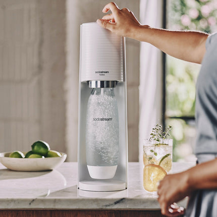 Machine à soda SODASTREAM Terra + 1 Recharge de Gaz 60L + 1 Bouteille de gazéification