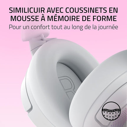 Casque gamer RAZER KRAKEN KITTY V3 PRO BLANC