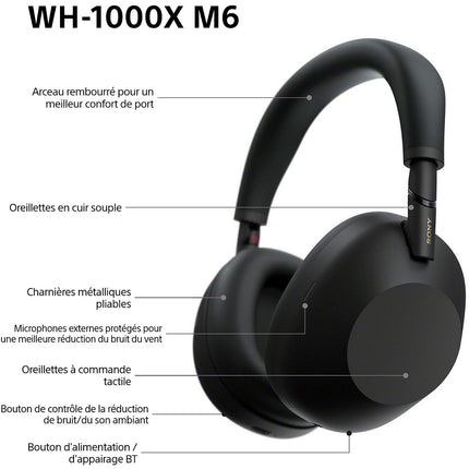 Casque SONY WH-1000XM6 IA