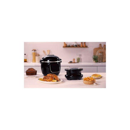 Cookeo MOULINEX YY5479FB noir Touch Wifi 6 L, 3 modes de cuisson + Extra Crisp