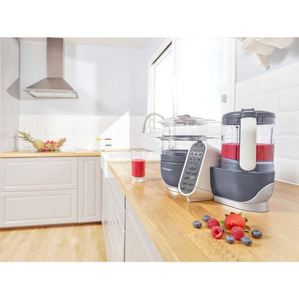 Mixeur Cuiseur Bébé BABYMOOV Nutribaby+ Industrial Grey