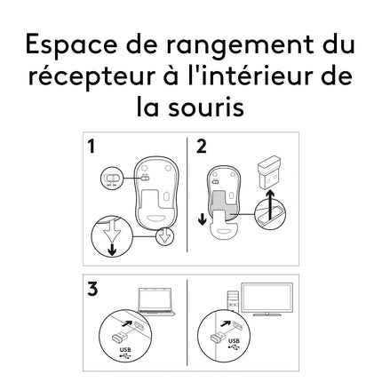 Souris sans fil LOGITECH M185 Swift Grey