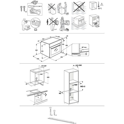 Four encastrable WHIRLPOOL OMSR58RU0B