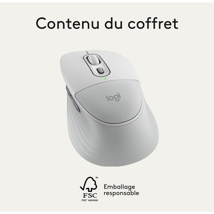 Souris sans fil LOGITECH M850 L OFFWHITE