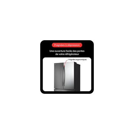 Réfrigérateur multi portes LG GMZ765SBHJ INSTAVIEW
