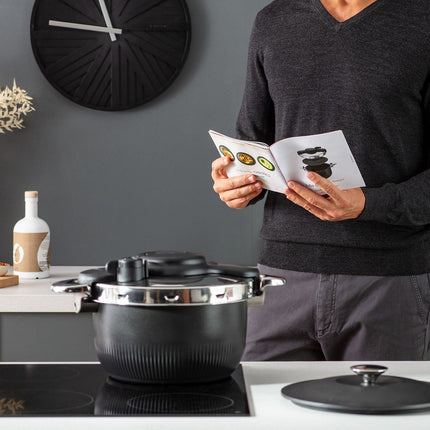 Autocuiseur SEB cocotte 3 en 1 TEMPO 6L noir