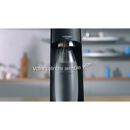Machine à soda SODASTREAM Terra Noire pack 2 bouteilles + 1 recharge