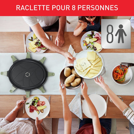 Raclette TEFAL RE31E810 eco 8 coupelles noir