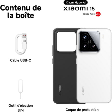 Smartphone XIAOMI 15 concu avec Leica 512Go 5G