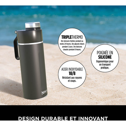 Bouteille isotherme NINJA Thirsti 530ml Travel Bottle Black