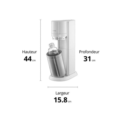Machine à soda SODASTREAM DUO Noire Pack 2 carafes + 2 bouteilles