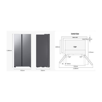 Réfrigérateur Américain SAMSUNG RS70F64KDT