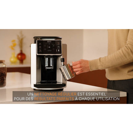 Expresso Broyeur KRUPS EA910E10 sensation silver
