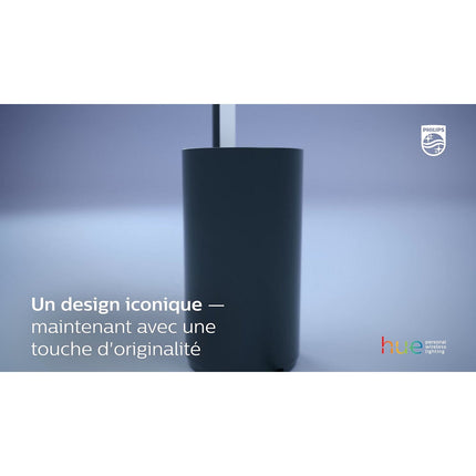 Lampe connectée PHILIPS HUE Gradient Signe noir White&Color Ambiance