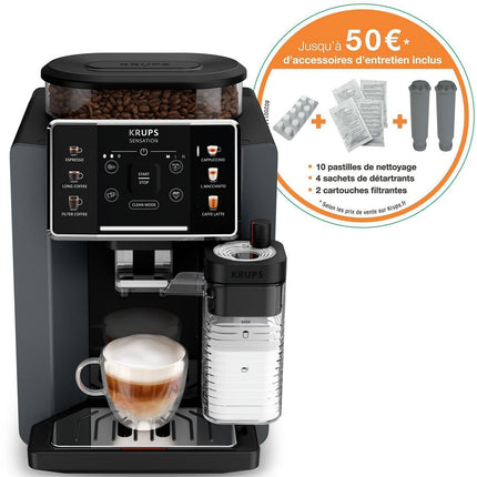 Expresso Broyeur KRUPS EA910E10 sensation silver