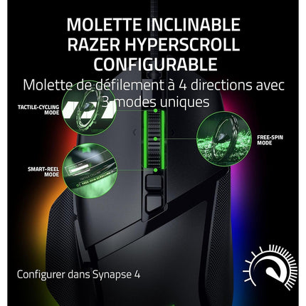 Souris Gamer Filaire RAZER BASILISK V3 35K Noir