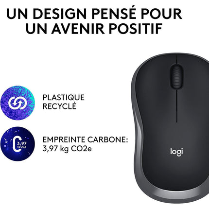 Souris sans fil LOGITECH M185 Swift Grey