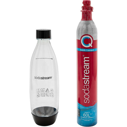 Machine à soda SODASTREAM Terra + 1 Recharge de Gaz 60L + 1 Bouteille de gazéification