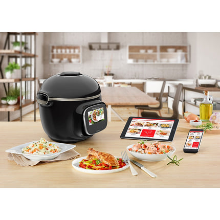 Cookeo MOULINEX CE902800 noir touch wifi 6 L, 13 modes de cuisson, 250 recettes